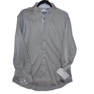 Flex Men's Luxury Collection Dress Shirt - Gray, Size‎ Large